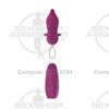 Vibrador anal inalámbrico satinado suave